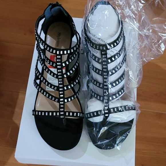 Style & co rhinestone gladiator sandals - Picture 2 of 6